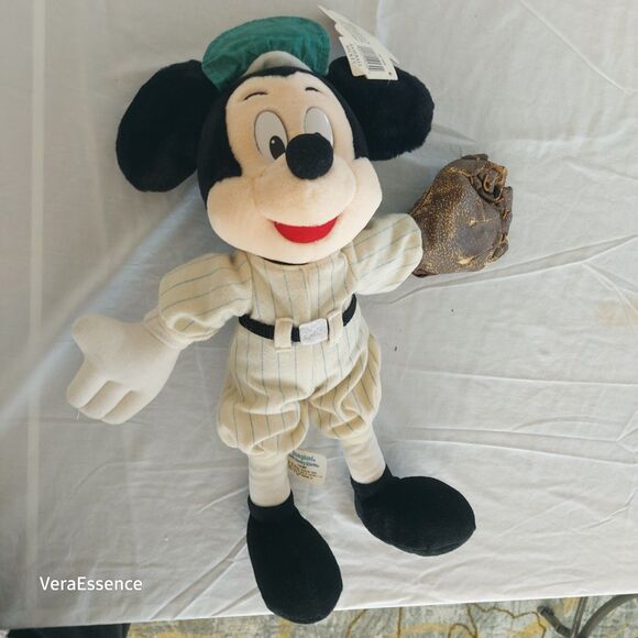 Vintage Disney Mickey Mouse Baseball Stuffed Doll - Picture 2 of 14